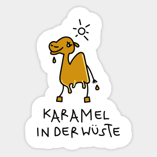 camel caramel Sticker